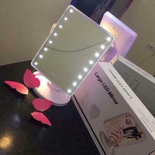 GƯƠNG TRANG ĐIỂM LED MINI NHỰA 037