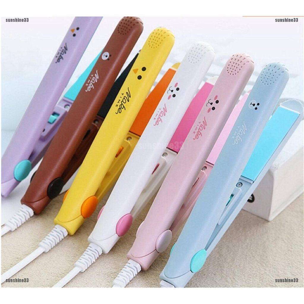 Máy Duỗi Và Uốn Tóc Mini 2 Trong 1