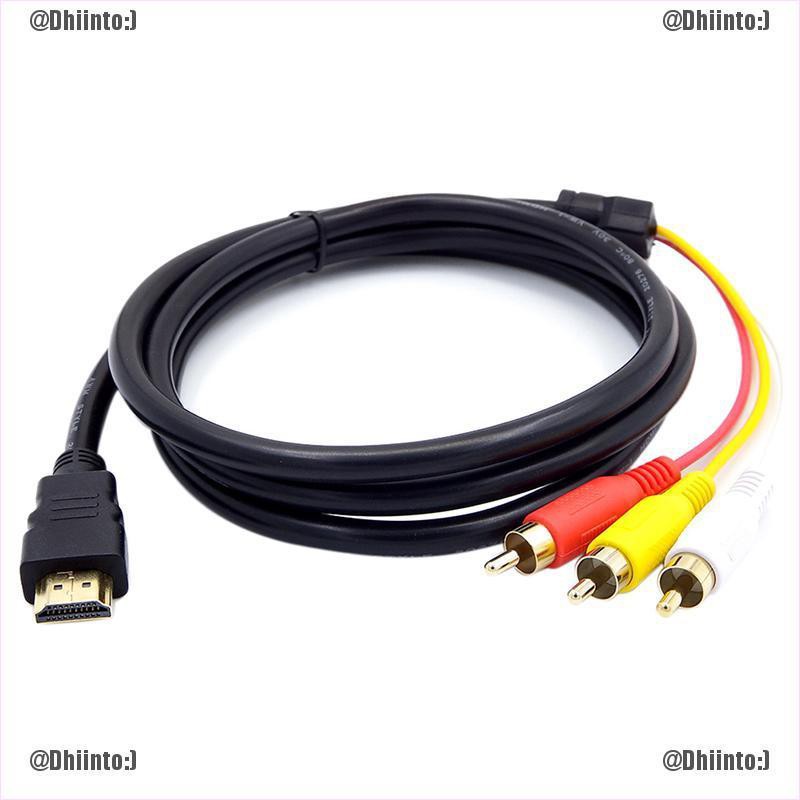 Cáp chuyển đổi Hdmi sang 3 Rca Video Audio Av 1.5M cho HDTV 1080P