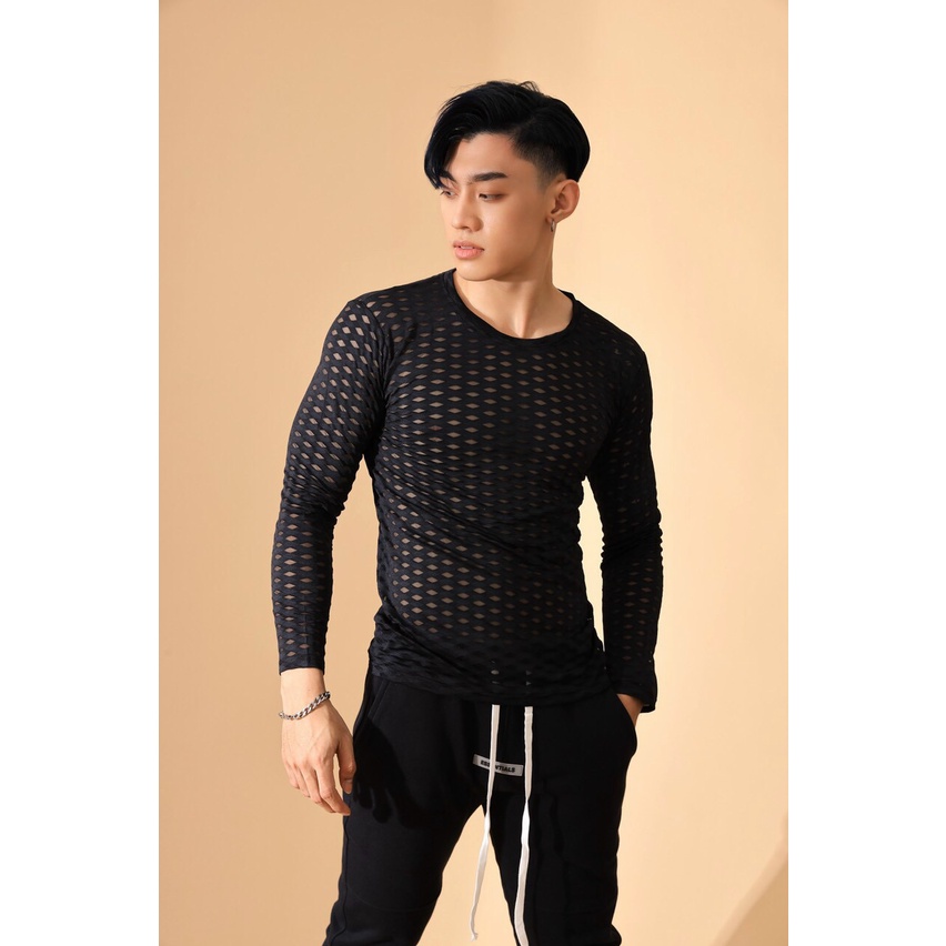 Áo lưới tay dài - Áo nam