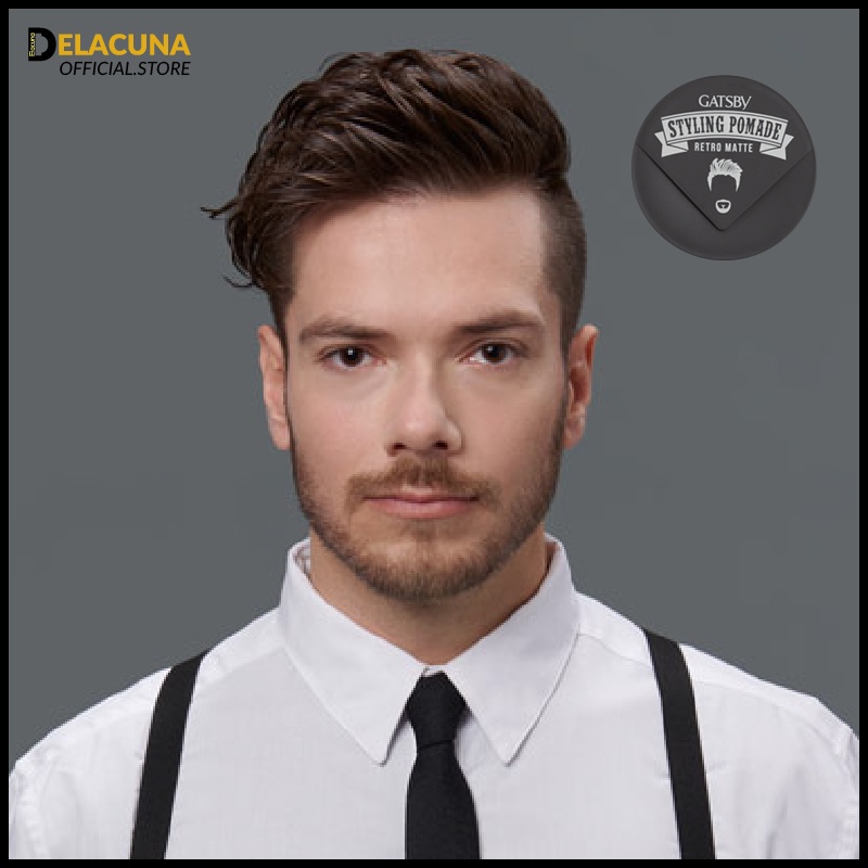 Sáp vuốt tóc nam Gatsby Styling Pomade chính hãng siêu giữ nếp Delacuna G01