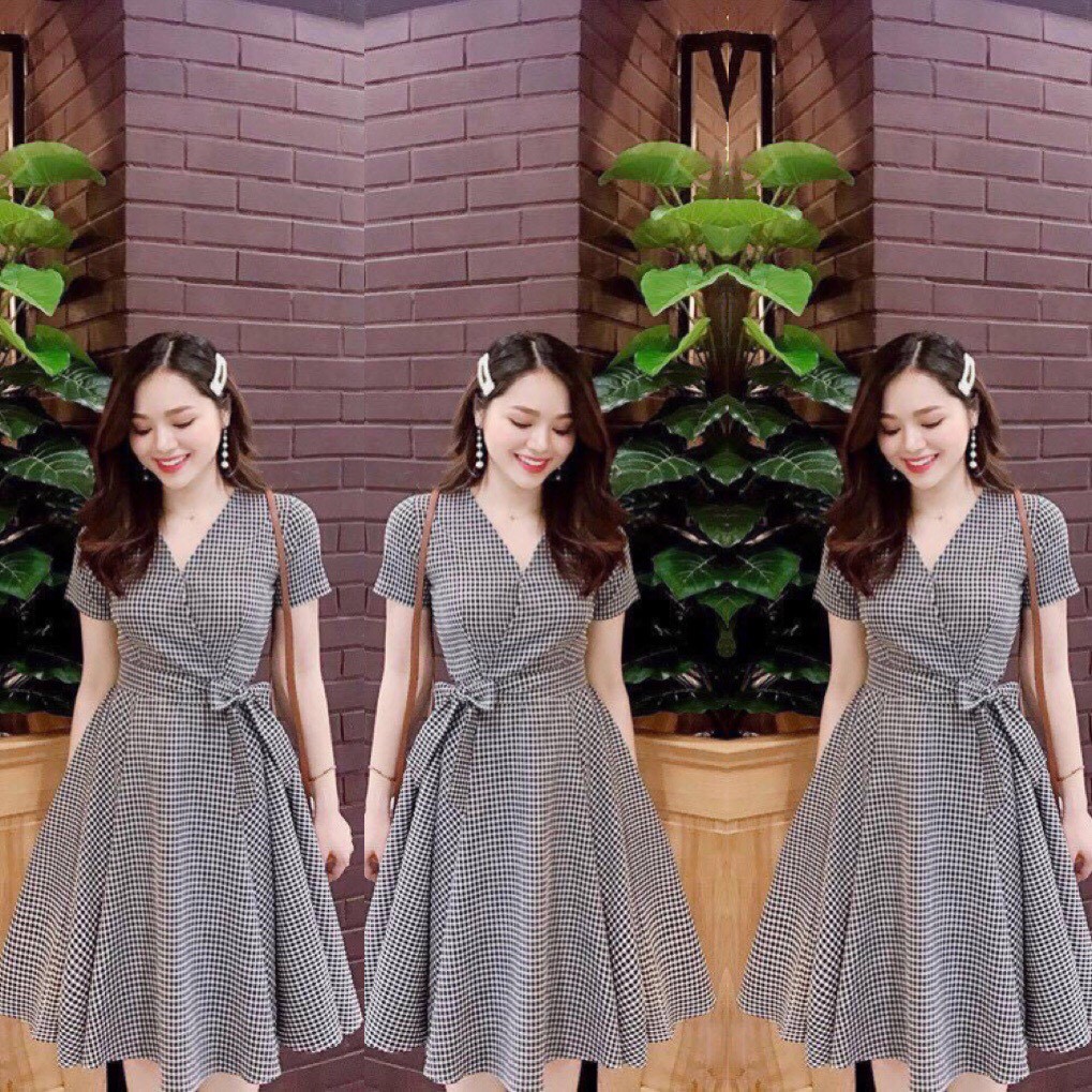 [MÃ SST12381 GIẢM 20K ĐƠN 0Đ] Đầm Xòe Duyên Dáng Hot