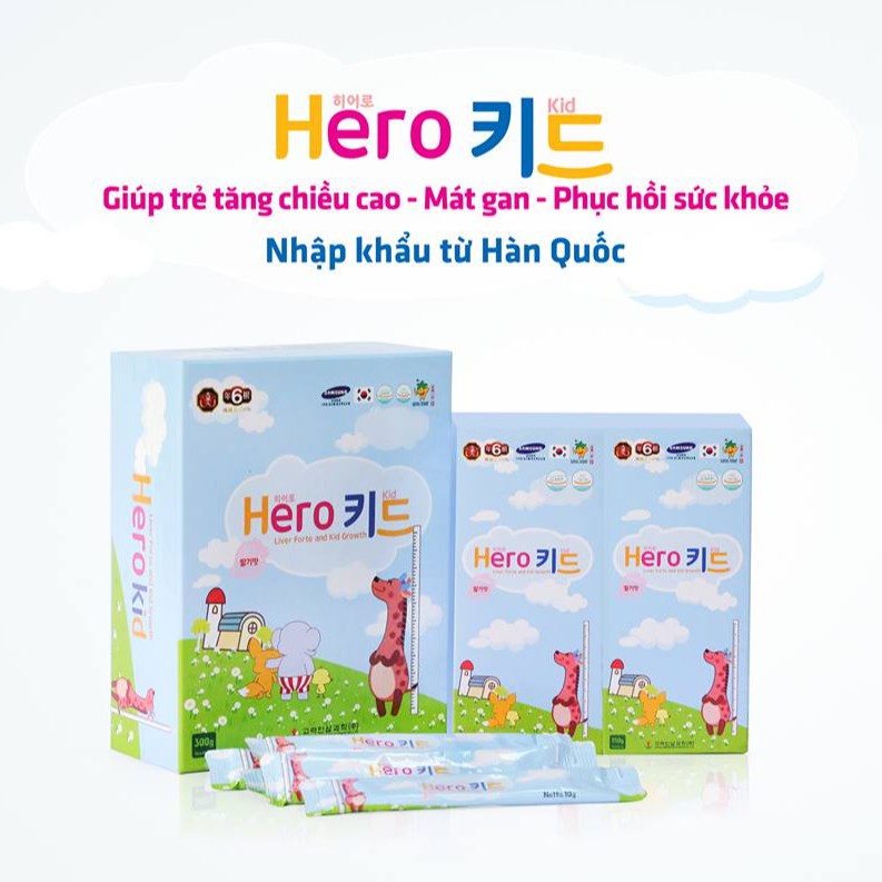 {Nhập Hàn} Herokid – Bổ sung canxi tự nhiên tăng chiều cao, tăng cường đề kháng, phát triển trí não cho trẻ