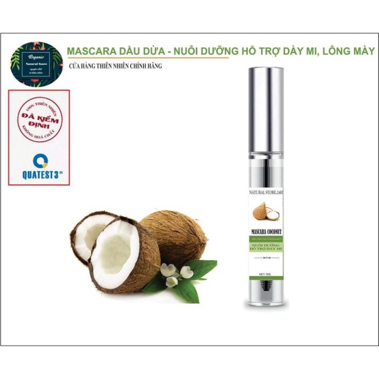 mascara dầu dừa 100% nguyên chất - dưỡng mi & lông mày