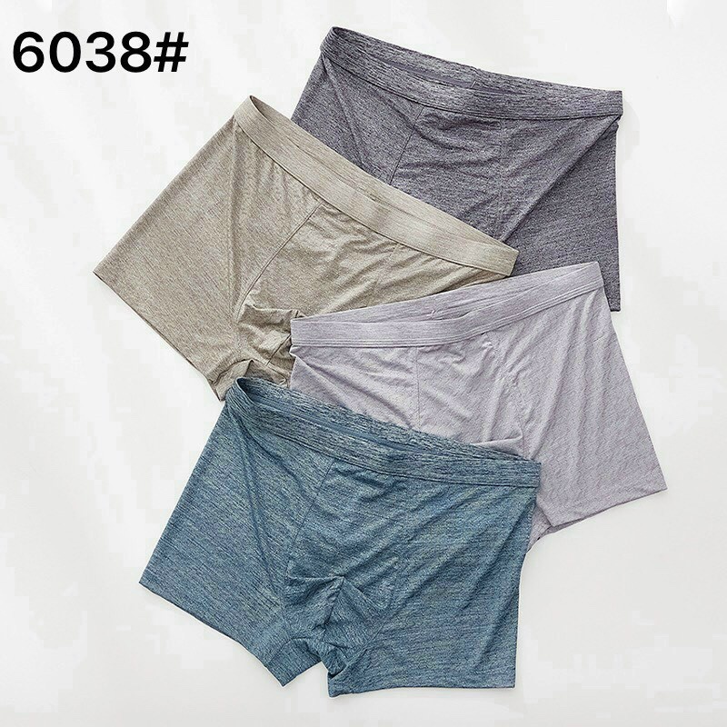 Quần Lót Nam Boxer Thun Lạnh Muối Tiêu Co dãn 4 chiều, Quần sịp Nam Thun Lạnh Boxer Loại 1
