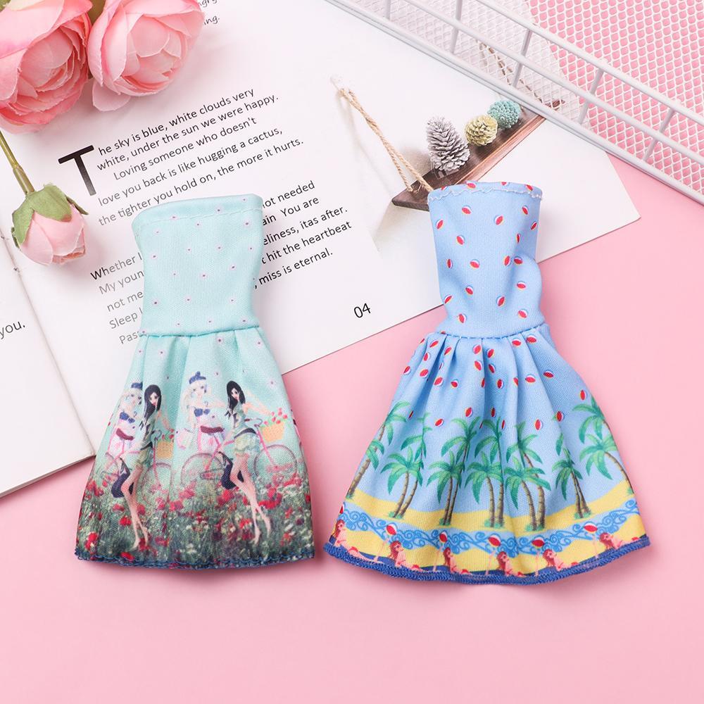 Đầm Thời Trang Màu Cầu Vồng Xinh Xắn Cho Búp Bê