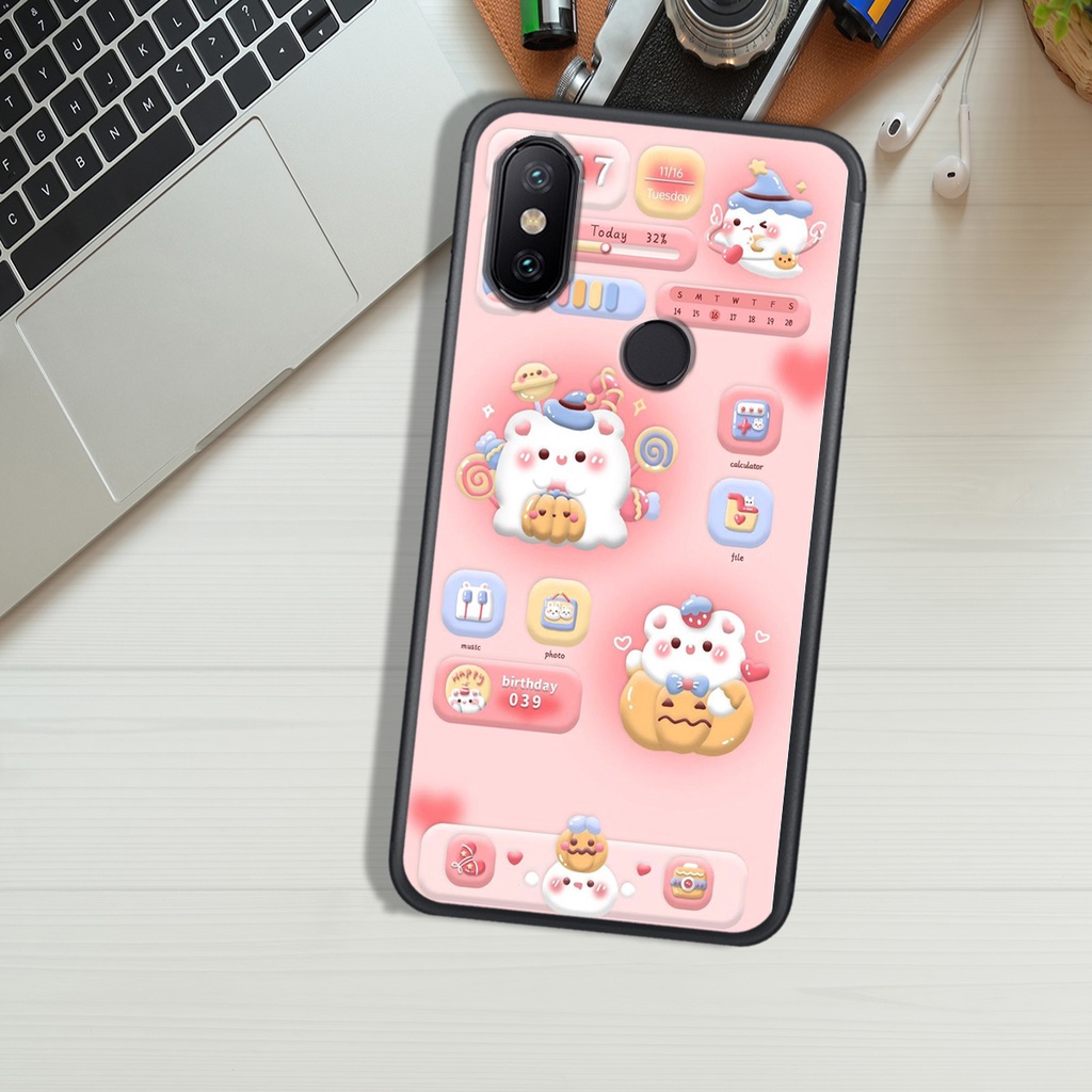 ỐP LƯNG XIAOMI MI 6X/MI A2 - MI A2 LITE - REDMI 6 PRO - REDMI S2 , IN HÌNH GẤU NÂU CHOCOLATE ĐÁNG YÊU.