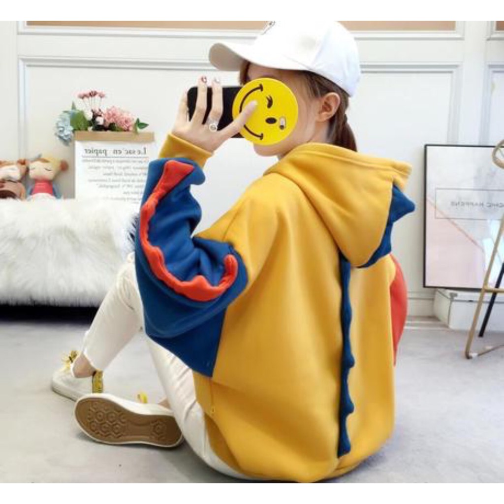 Áo Nỉ Bông Khủng Long Dáng Hoodie | BigBuy360 - bigbuy360.vn