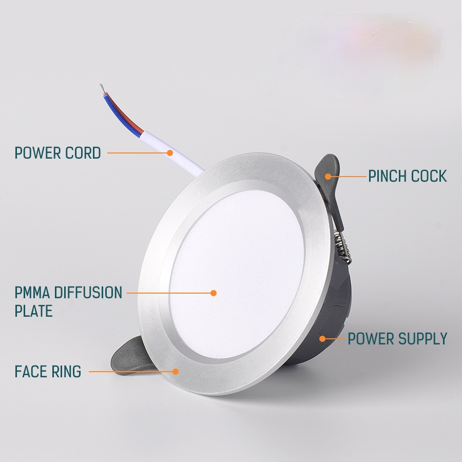 [ 5W Ultra-thin LED recessed ceiling light ][  Ceiling Recessed Downlight ][ Recessed Round LED Ceiling Lamp  ]