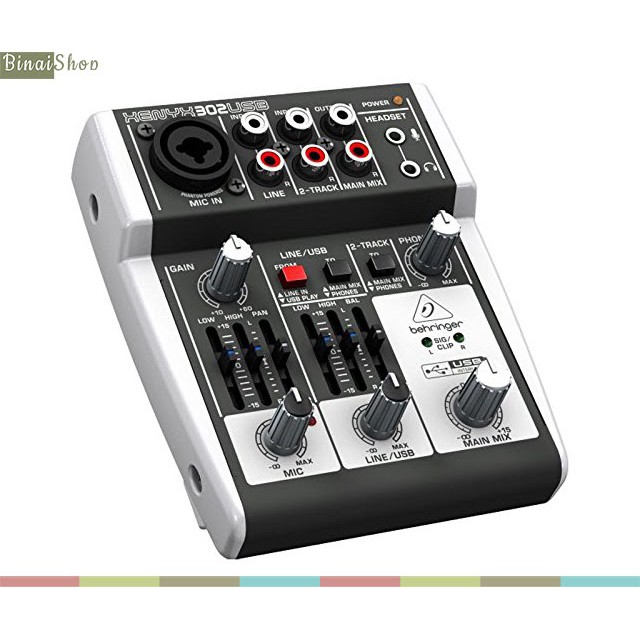 [Mã ELHACE giảm 4% đơn 300K] Mixer 3 cổng Behringer XENYX 302USB