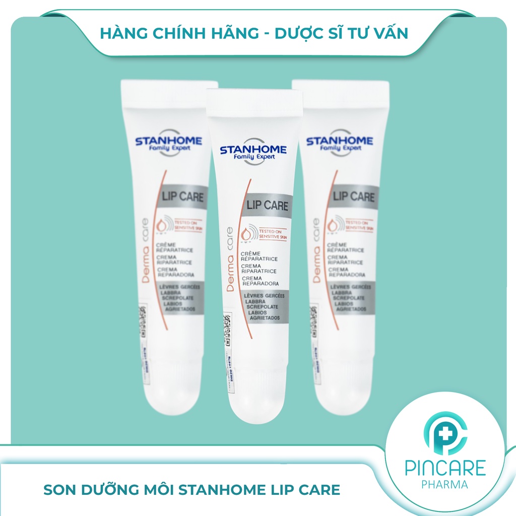 Son dưỡng môi Stanhome Lip Care 15ml phục hồi môi khô, nứt nẻ - Hàng chính hãng - Nhà thuốc PinCare