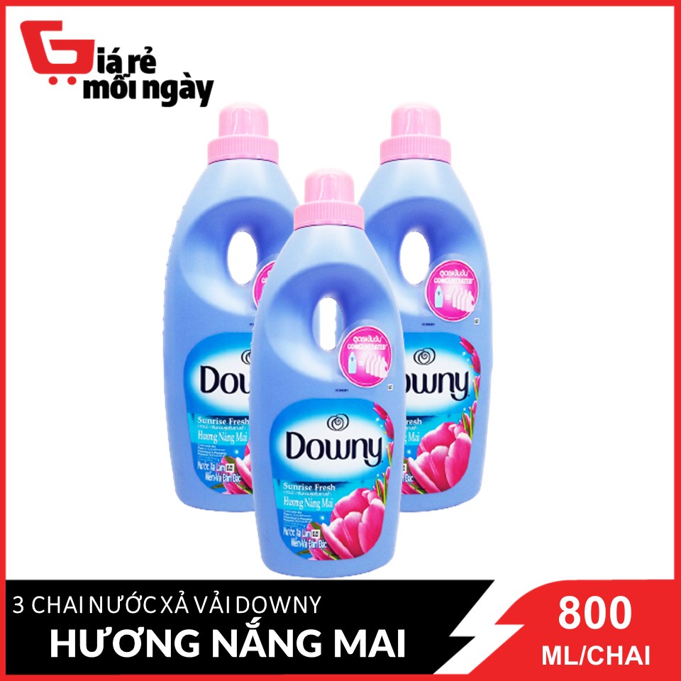 Combo 3 Nước Xả Vãi Downy Hương Nắng Mai 800 ml / Chai x 3