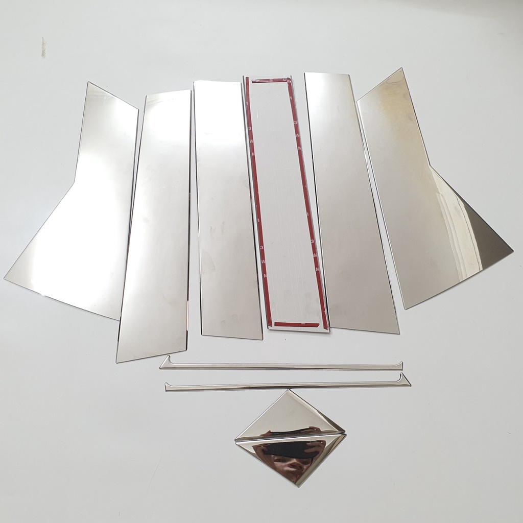 Ốp trụ cửa xe MAZDA CX5 2023 - 2018 HÀNG INNOX SÁNG BÓNG