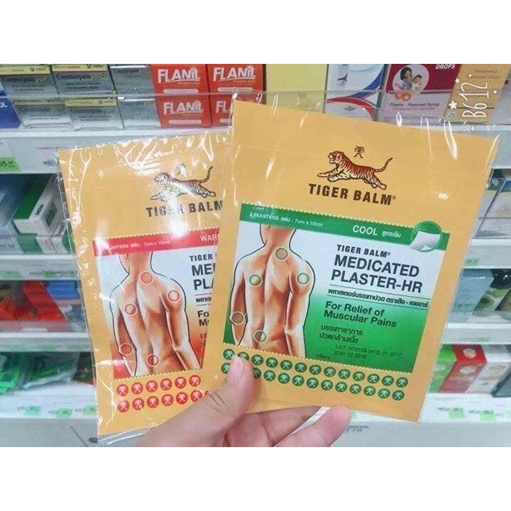 CAO DÁN TIGER BALM MEDICATED PLASTER RD THÁI LAN CHÍNH HÃNG - 8329