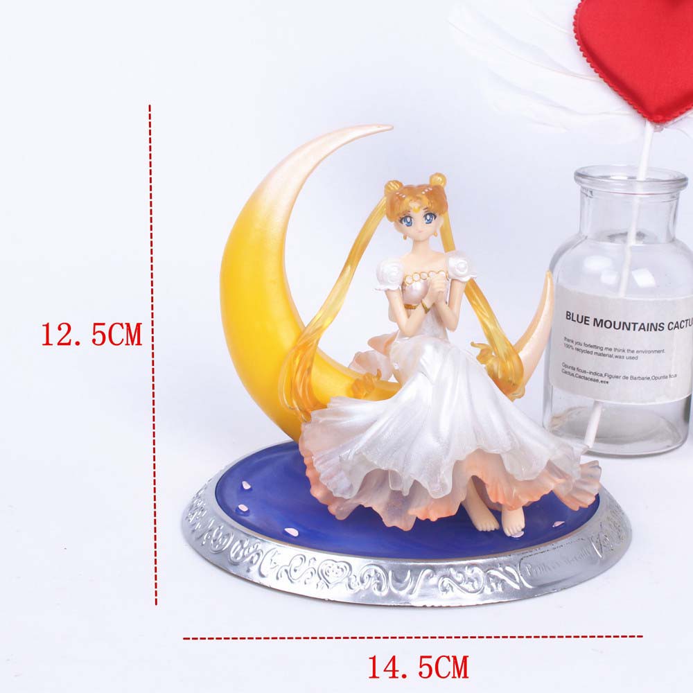 SAILOR MOON SAILOR MOON Mô Hình Nhân Vật Thủy Thủ Mặt Trăng Bằng Nhựa