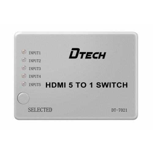 BỘ GỘP TÍN HIỆU HDMI SWICTH HDMI 3 CPU XÀI CHUNG 1 MAN 2 HÌNH DT 7018, 6CPU DT 7021 CÓ REMOTE