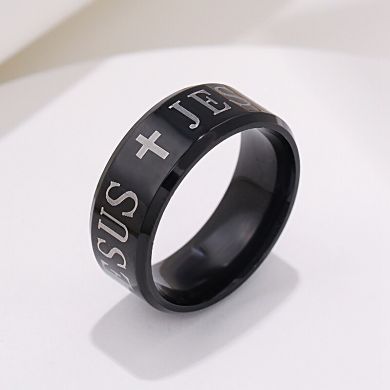 Nhẫn đen bằng thép không gỉ