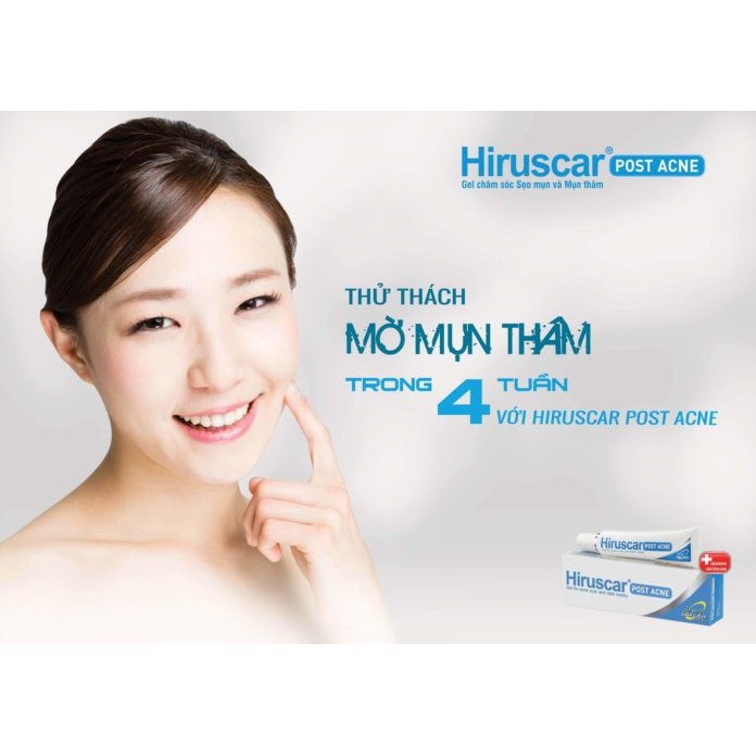 Hiruscar Gel Chăm Sóc Sẹo Mụn Và Thâm Mụn Hiruscar Post Acne 10G