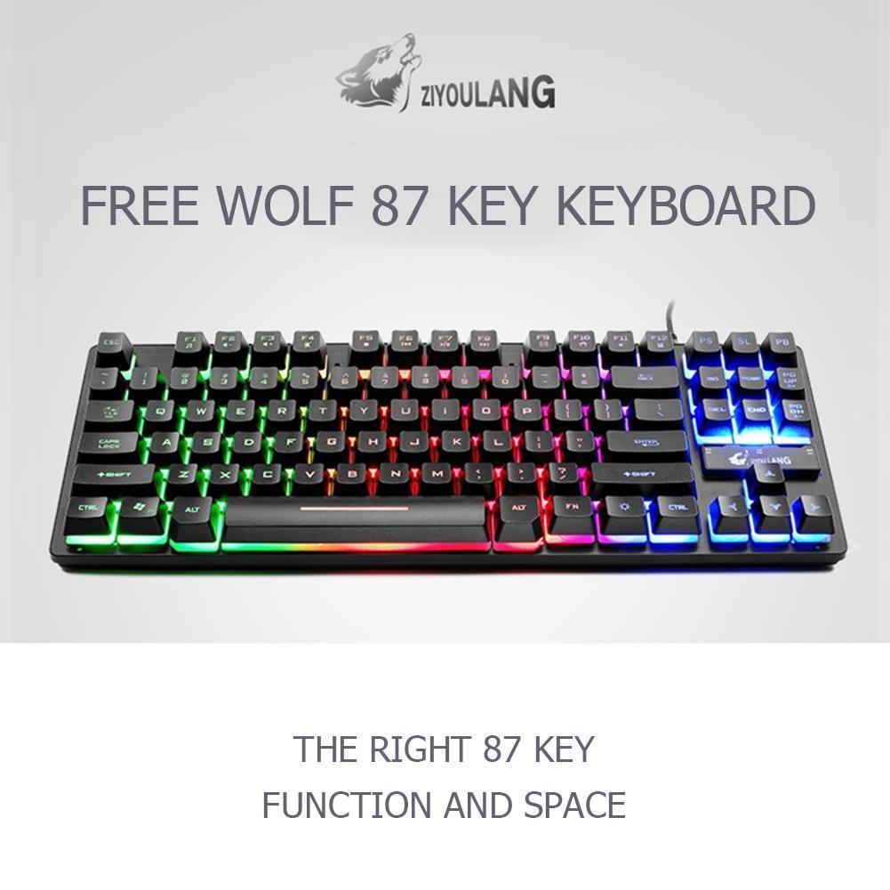 ZIYOU LANG K16 | Bàn Phím giả cơ chuyên game Có Dây có LED 87 phím Tenkeyless - BẢO HÀNH 12 THÁNG | BigBuy360 - bigbuy360.vn