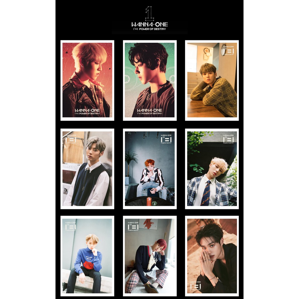 Lomo Card WANNA ONE - 1¹¹=1 POWER OF DESTINY ( 54 ảnh)