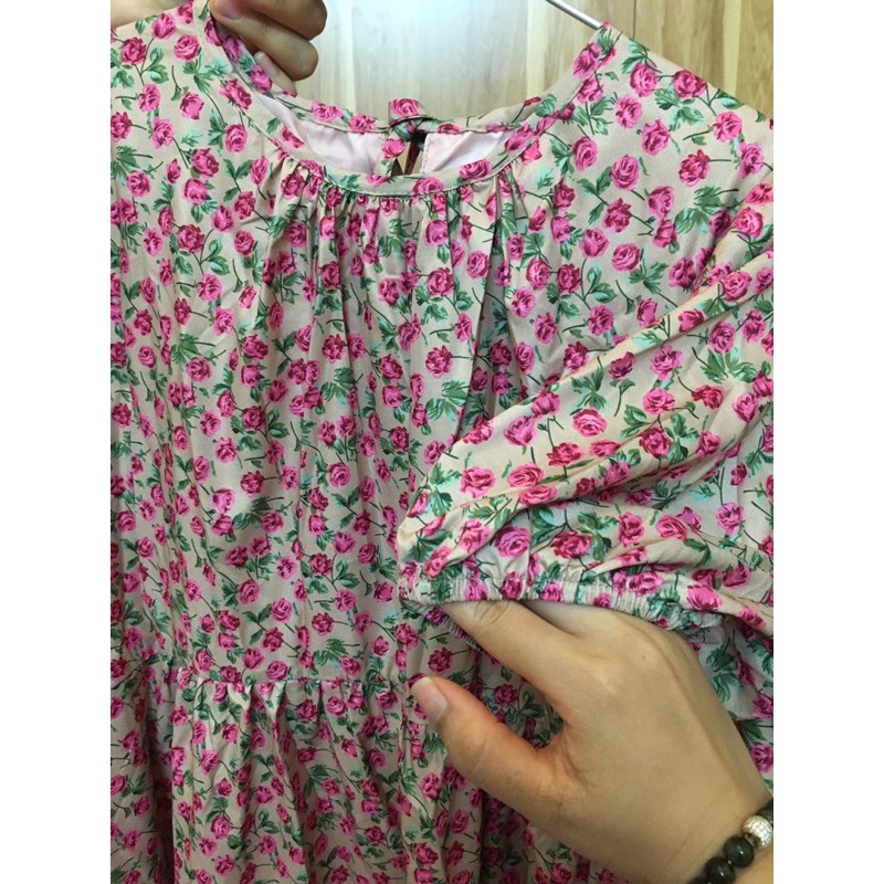 [Mã FAXANH1505 giảm 10K đơn 50K] [Có sẵn] Đầm hoa nhí dáng xòe váy babydoll dễ thương | BigBuy360 - bigbuy360.vn