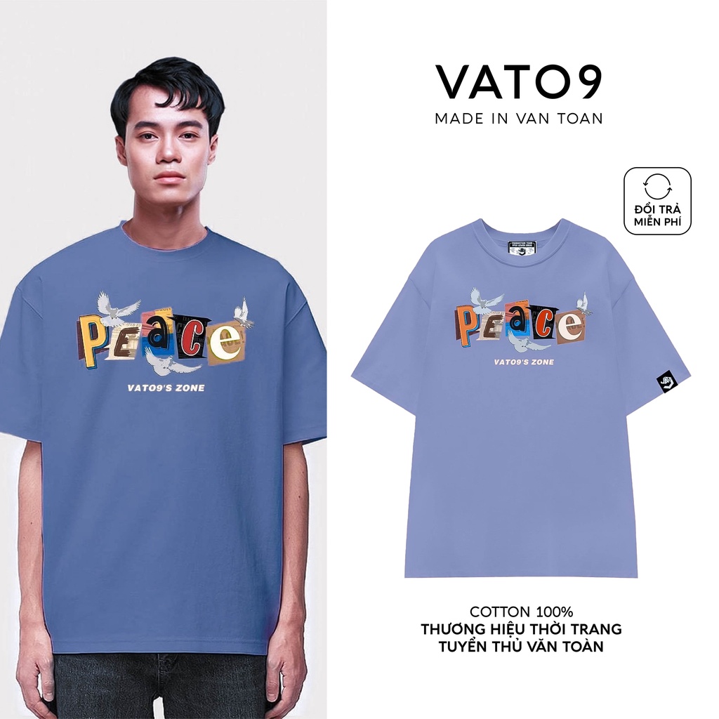 Áo thun nam nữ, áo phông Văn Toàn VATO9'S ZONE Peace Tee