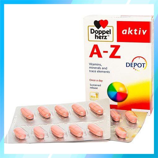 Viên Uống Bổ Sung Vitamin, Khoáng Chất Tổng Hợp Giúp Tăng Cường Sức Khỏe Doppelherz Aktiv A-Z Depot Đức Hộp 30 Viên | BigBuy360 - bigbuy360.vn