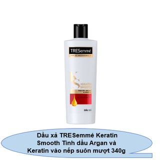 Dầu xả TRESemmé Keratin Smooth Tinh dầu Argan và Keratin vào nếp suôn mượt 340g