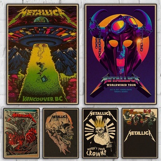 Áp dụng áp phích treo tường ban nhạc rock metallica cổ điển chất lượng cao
