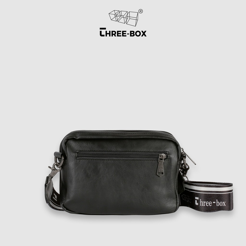 Túi đeo chéo da mini THREE-BOX BRAND ® nhiều ngăn đa năng, chống nước - DORE MINI BAG