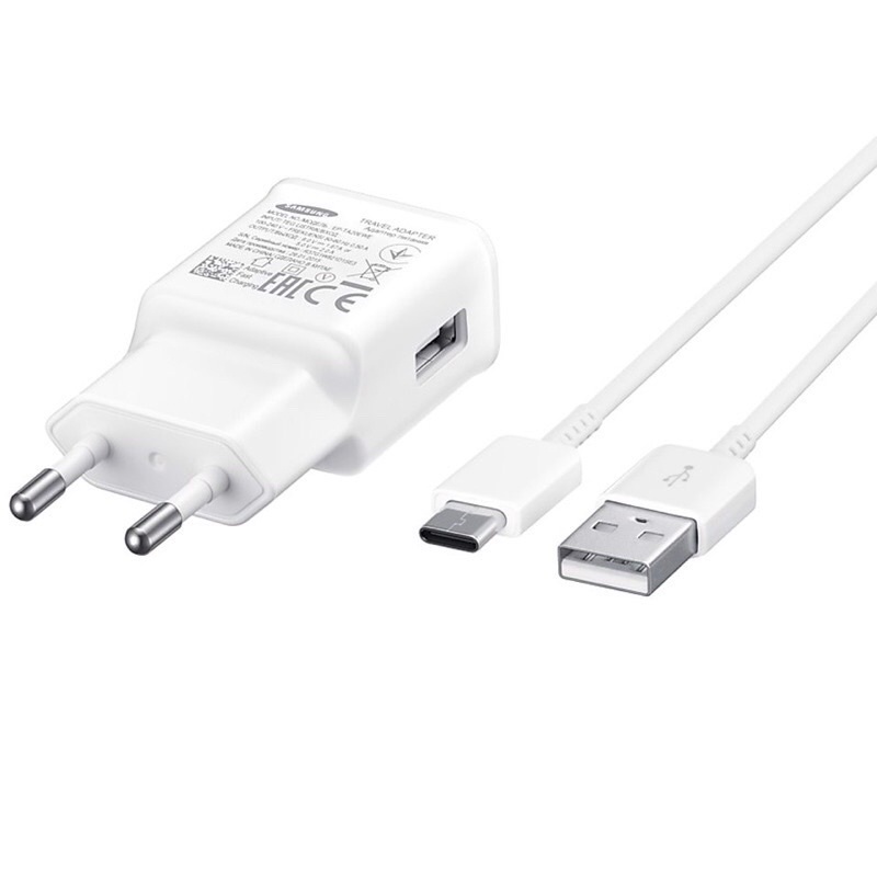 Combo Bộ Củ Cục Sạc Và Dây Cáp Sạc Nhanh Samsung Type C 15W Dùng Cho A8/A9/A20/A30/A50/A51/M20/M30/M40/M50/S10/