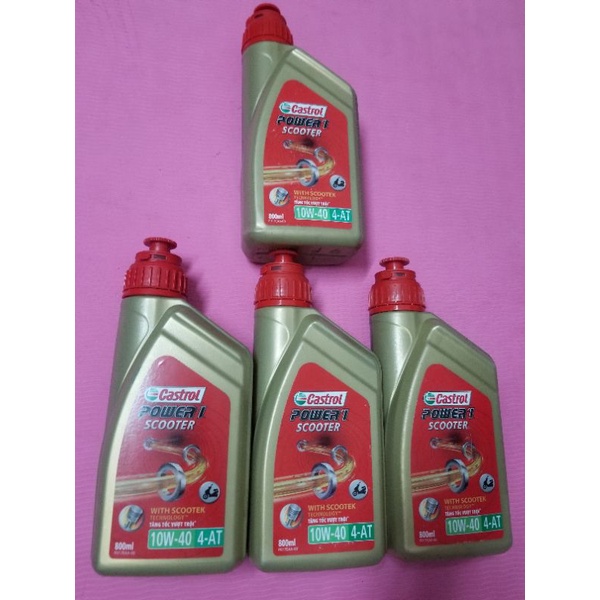 Dầu nhớt CASTROL POWER 1 SCOOTER 10W-40 . 4-AT DÀNH CHO XE TAY GA