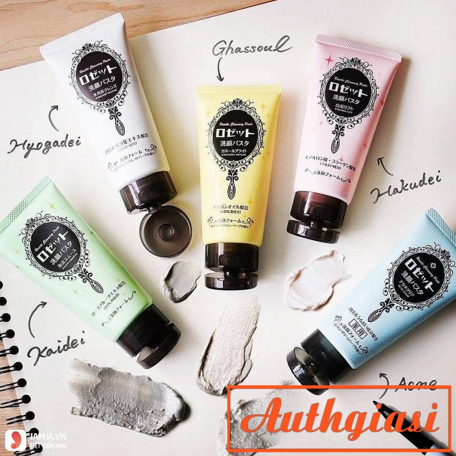 (Đủ 5 Màu) Sữa rửa mặt Rosette Cleansing Paste chiết xuất thiên nhiên nhiều công dụng 120g | BigBuy360 - bigbuy360.vn