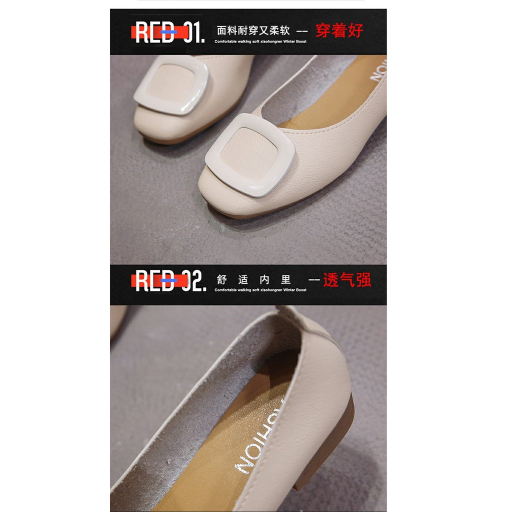 Giày Búp Bê Da Mềm Đế Bằng Thời Trang Xuân Hè 2021 Cho Nữ | BigBuy360 - bigbuy360.vn