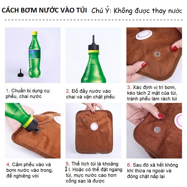 Bộ Túi Sưởi, Túi Chườm Đau Bụng Kinh- Quà Tặng Bạn Gái Và Gia Đình -Chườm Nóng, Lạnh - Sạc Điện - An Toàn Cao Cấp