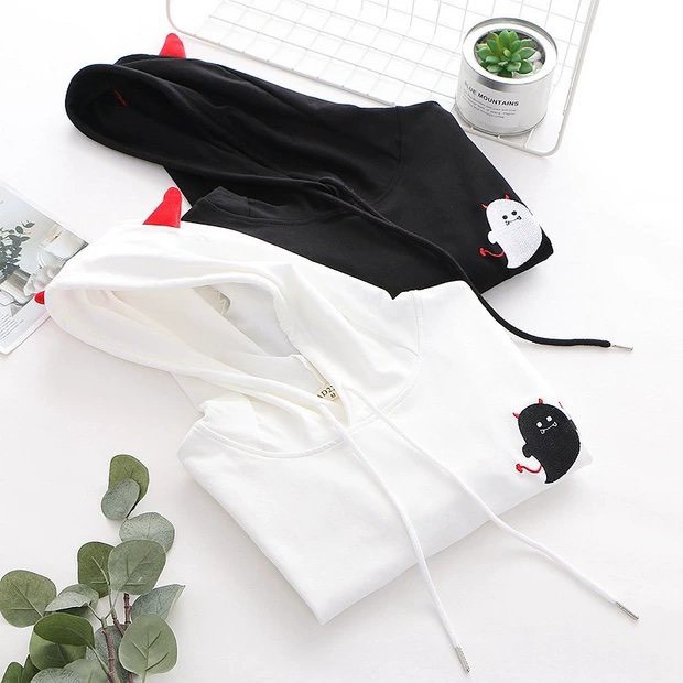 Áo Hoodie Nỉ Form Rộng Quỷ Dơi Dành Cho Người Dưới 60 Cân KN19, Áo Khoác Hoodie Unisex | BigBuy360 - bigbuy360.vn