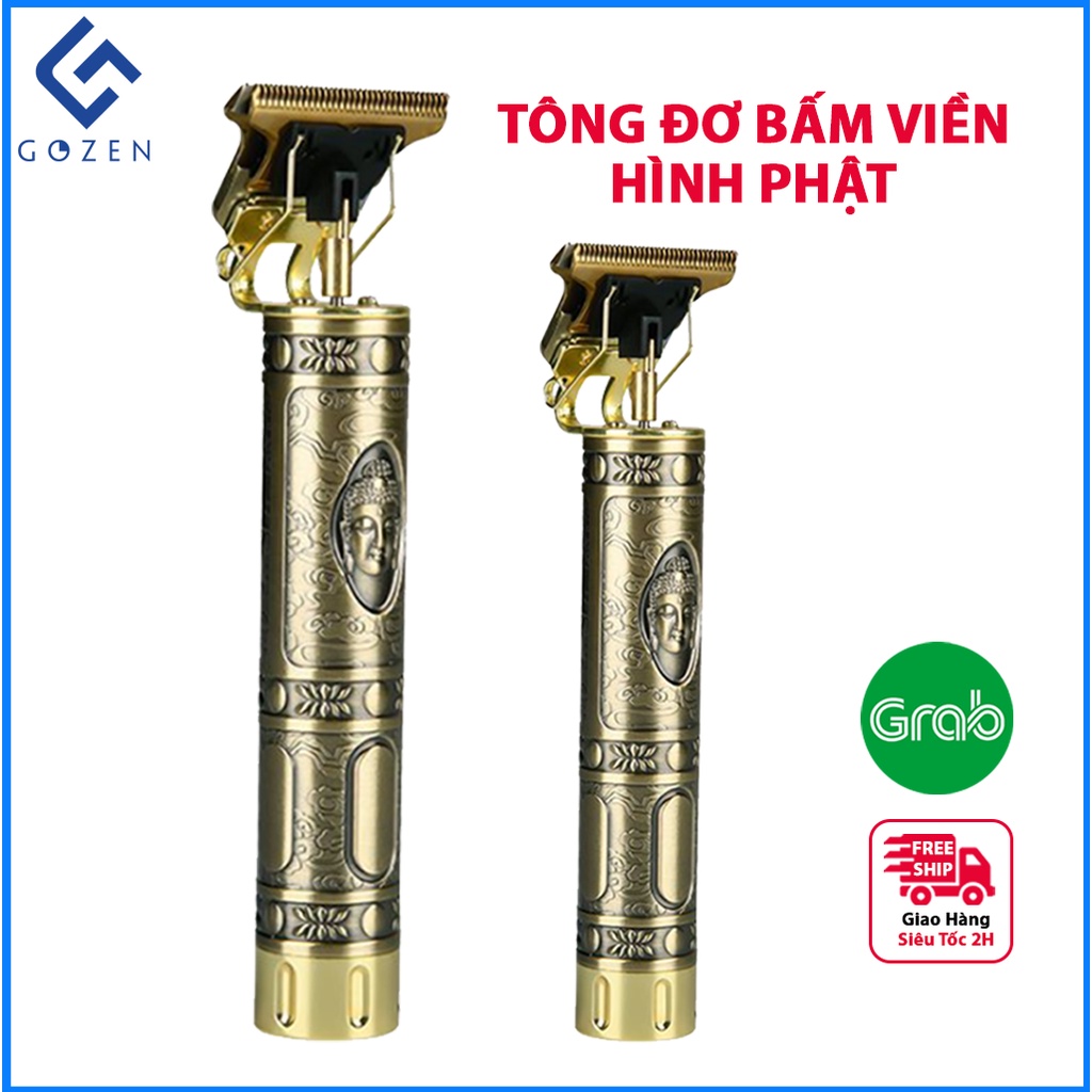 Tông đơ cắt tóc mini thân đồng Gozen, máy cạo râu, nhỏ gọn, tiện lợi dễ dùng sạc cổng usb thời gian sử dụng lâu.