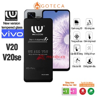 Kính cường lực Vivo V20/ V20SE WEADDU -Loại tốt,cảm ứng mượt mà-Phiên bản nâng cấp kính 9D,21D,111D