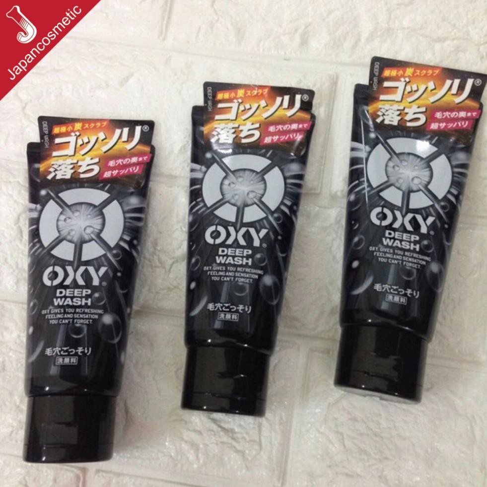 [Jp] Sữa rửa mặt Oxy Deep Wash cho nam Nhật Bản 130g