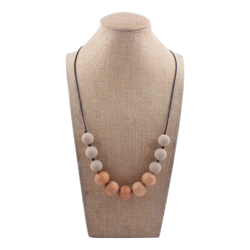 Haha Đồ Chơi Vòng Cổ Hạt Silicone Giảm Đau Cho Bé Mọc Răng