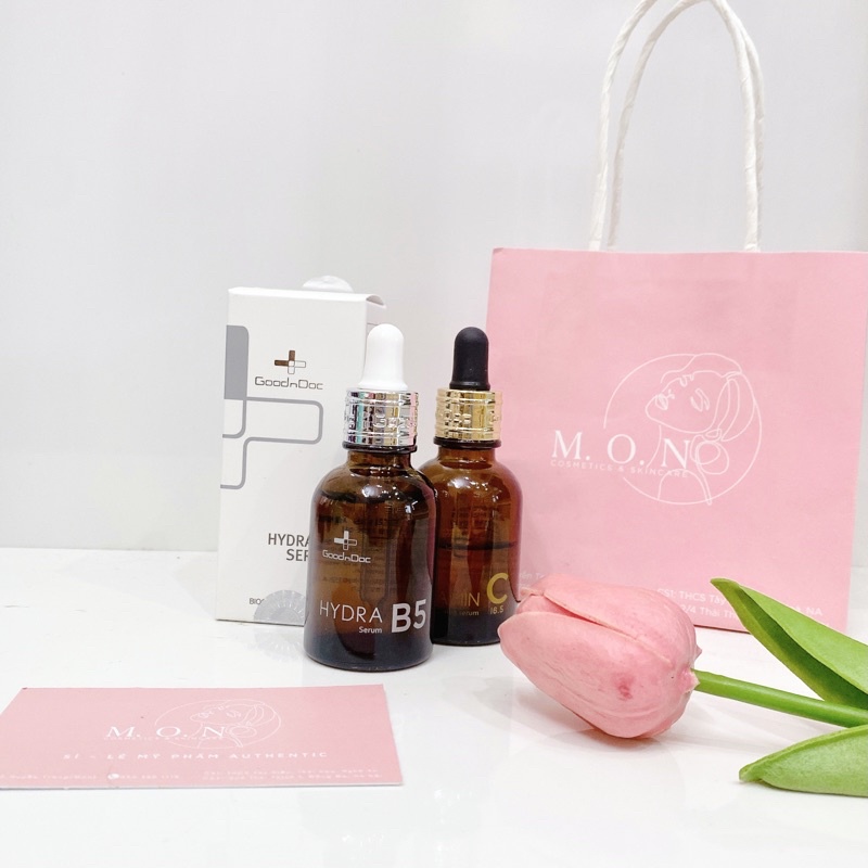 Serum Dưỡng ẩm phục hồi, sáng da GoodnDoc Hydra B5/Vitamin C 30ml