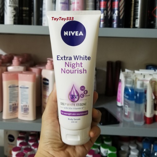 Tinh chất dưỡng thể dưỡng trắng Nivea ban đêm 200ml
