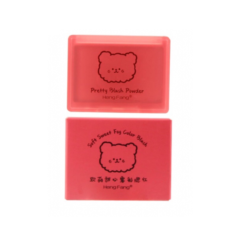 【Trong kho】 Phấn má hồng 4 màu Peach Red Rouge và má hồng dạng kem Lasting Natural Cream Cheek Tint Blush Màu cam hồng đỏ đào