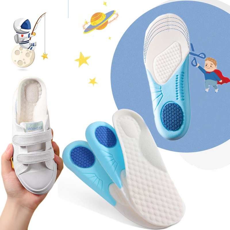 Miếng Lót Giày Thể Thao Thoáng Khí Thấm Hút Mồ Hôi Cho Bé