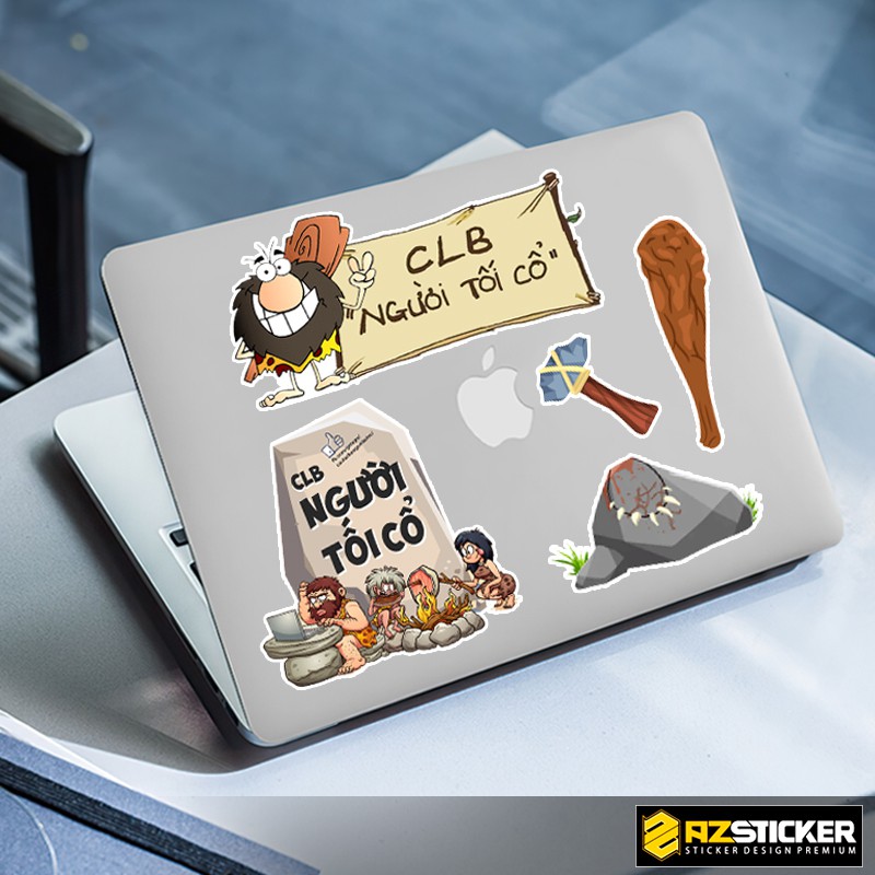 Set A4 Hình Dán Sticker Người Tối Cổ STKA20 Dán Trang Trí Sổ Sách, Đồ Dùng Cá Nhân, Thiết Bị Công Nghệ, Xe Cộ...
