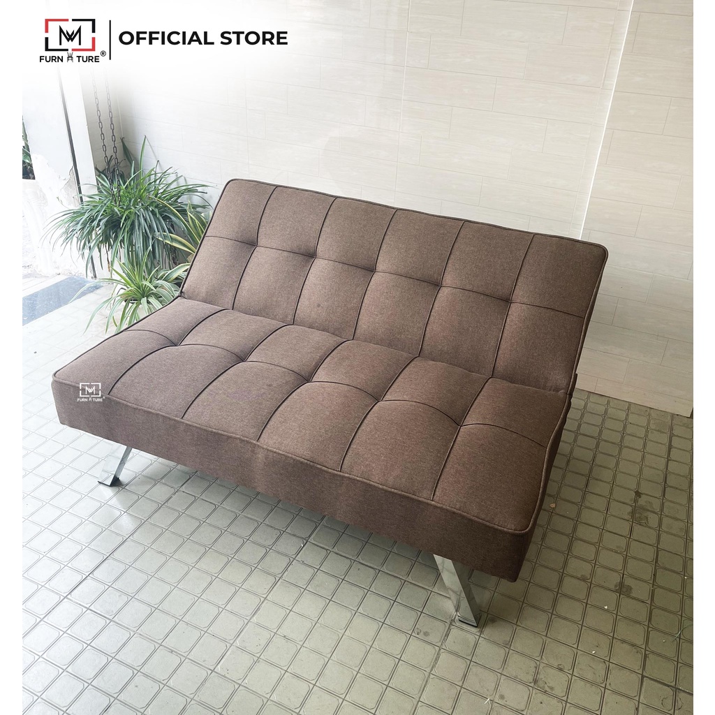 Sofa mini size 1m2 với 3 chức năng và chân inox lắp ráp tiện lợi thương hiệu MW FURNITURE