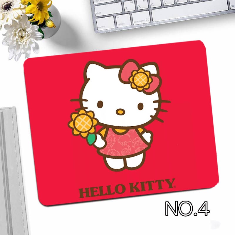 Tấm Lót Chuột Máy Tính In Hoạt Hình Hello Kitty Độc Đáo Tiện Dụng