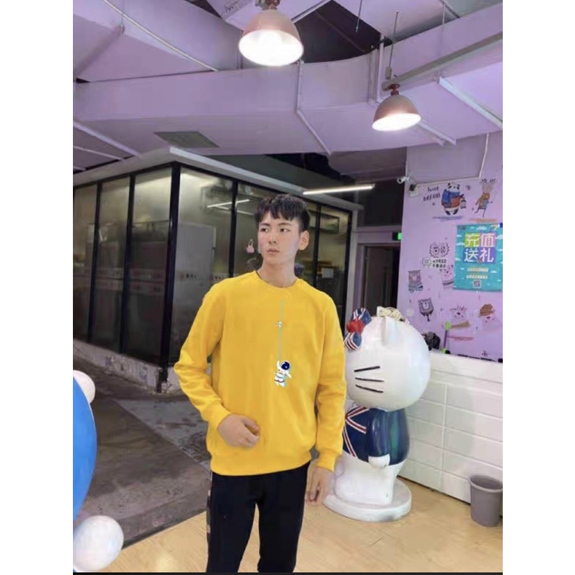 ÁO SWEATER NỈ UNISEX IN PHI HÀNH GIA ĐU DÂY CỰC ĐẸP NHIỀU MÀU