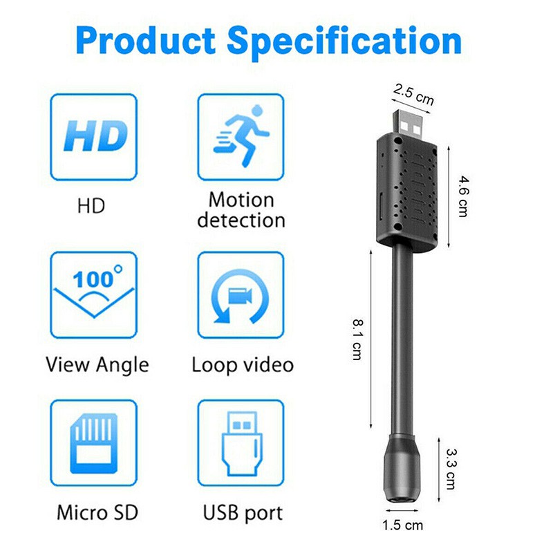 [FREESHIP❤️]Camera IP Wi-Fi U21 HD1080P [4K] Cổng USB Kèm củ sạc, Camera chạy App V380 PRO, Góc siêu rộng, siêu nét