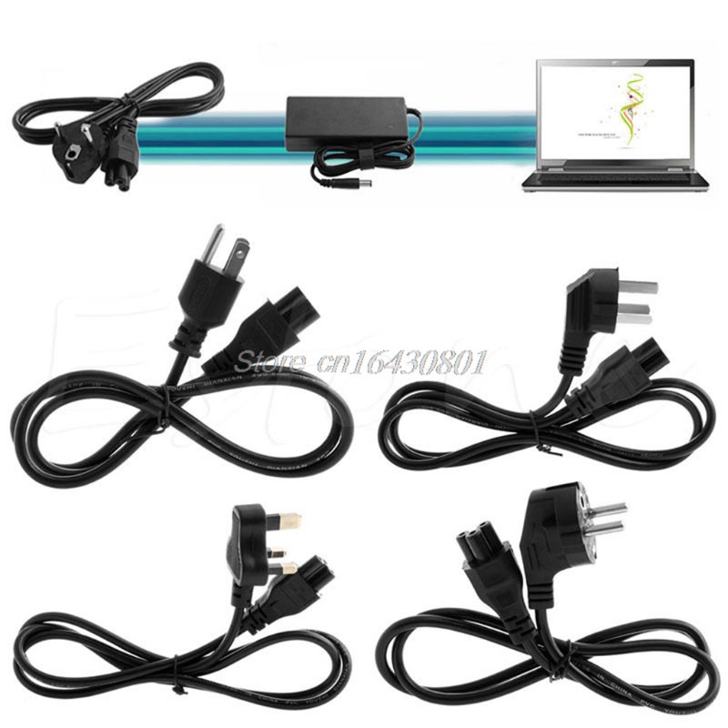 Dây cáp nguồn 3 chốt US/UK/EU/AU cho laptop Dell/Lenovo